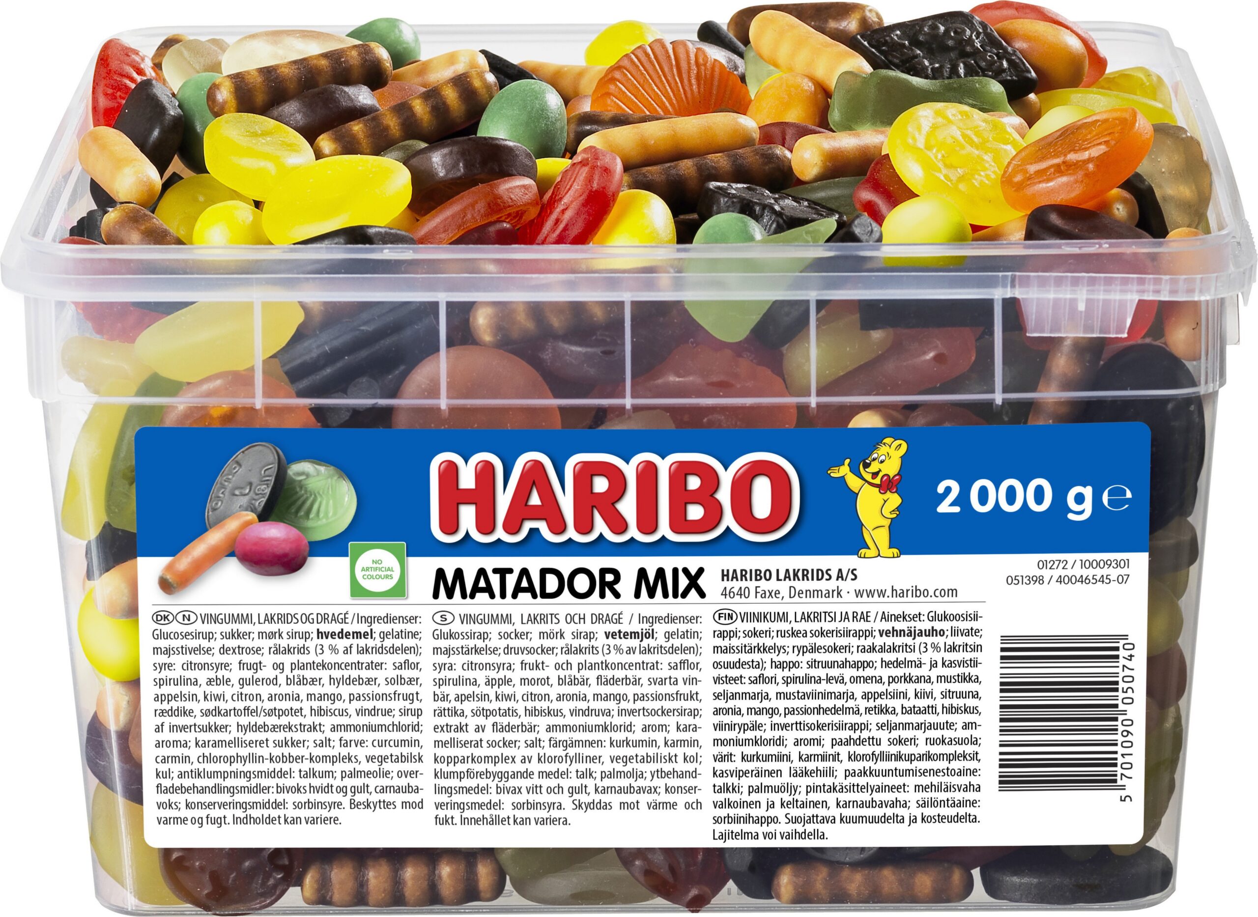 Haribo Matador Mix lahtised kommid, 2,0 kg