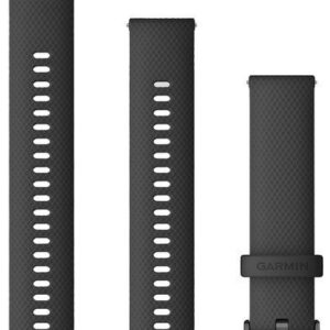 Garmin kiirkinnitusega vahetusrihm, must/tumehall, 20 mm
