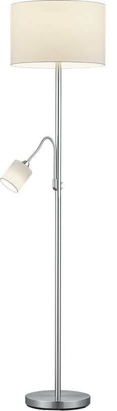 Trio Hotel põrandalamp E27 + E14, valge