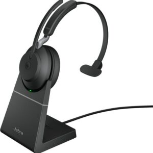Jabra Evolve2 65 Mono LINK380A juhtmevabad peakomplektid + dokk, MS, mustad
