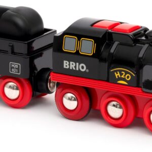 BRIO 33884 - Paristokäyttöinen höyryävä höyryjuna