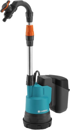 Gardena 2000/2 18V P4A vihmaveepump, aku ja laadija