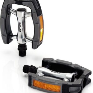 XLC Pedal PD-C07 -polkimet, musta/hopea/harmaa