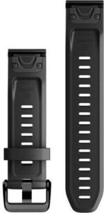 Garmin QuickFit 20 silikoonrihm, must - Pilt 2