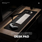 Deltahub Minimalistic Desk Pad -hiirimatto, 45 x 80 cm, tummanharmaa - Pilt 3