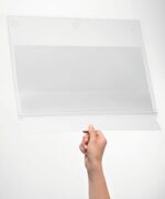 Vastupidav niiskuskindel infotasku kleepuva pinnaga, A3, 5 tk, läbipaistev - Pilt 4