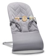 BabyBjörn Bliss Woven Bundle -sitteri + lelu, Light Grey/Googly Eyes(pastelli) - Pilt 2