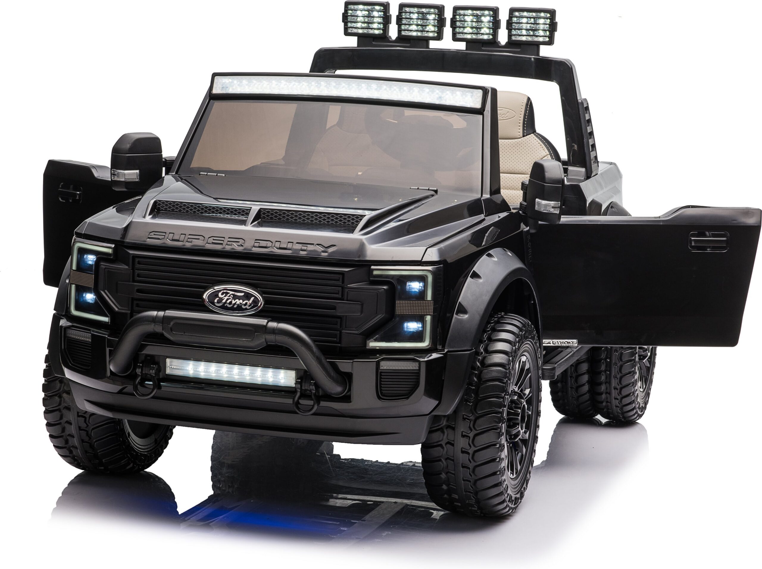 Ford Duty F450 elektriline lasteauto, must - Image 3