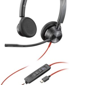 Poly Blackwire 3325 USB-C stereo peakomplekt, Microsoft Teamsi sertifikaadiga (8X222AA)
