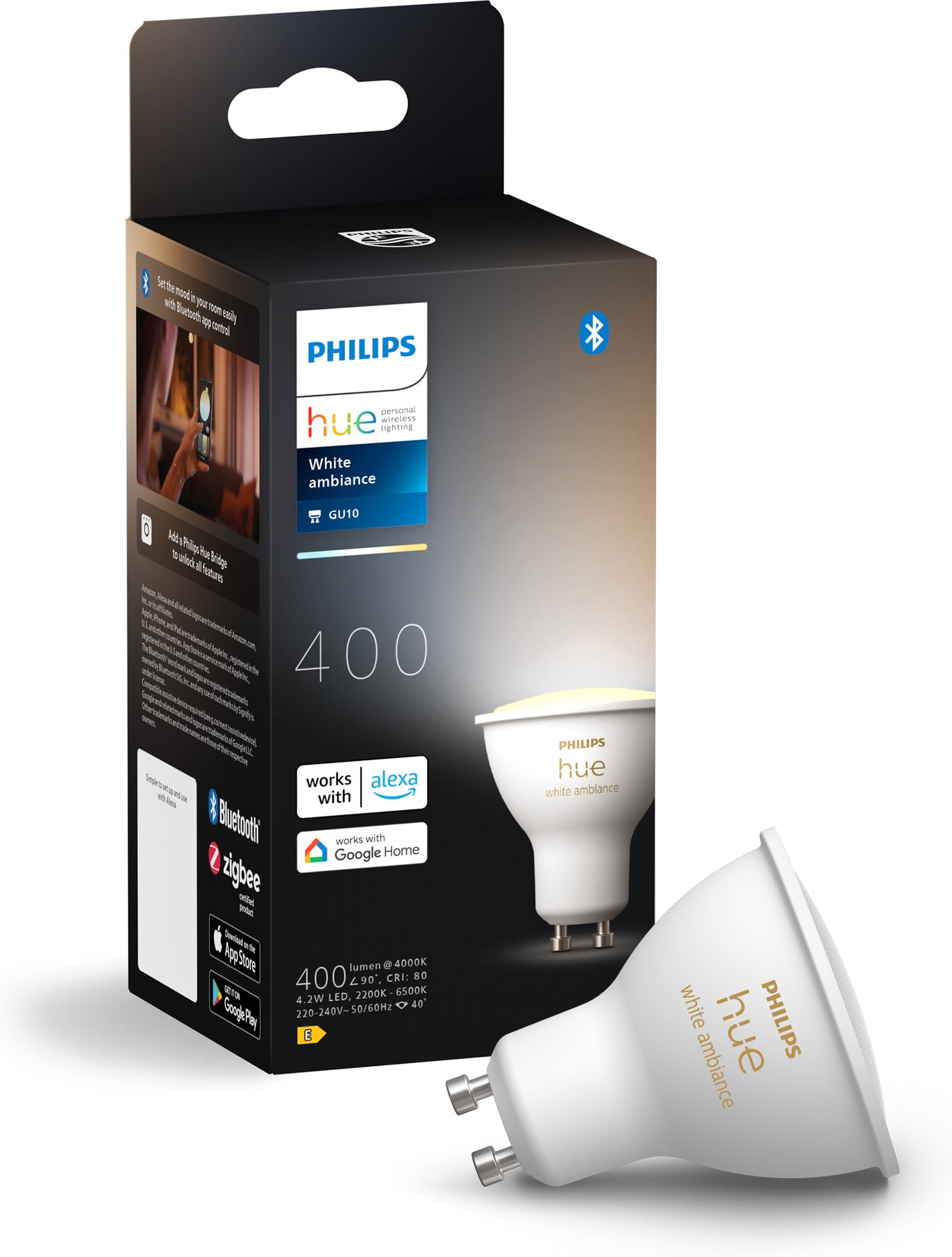 Philips Hue LED nutipirn, BT, valge meeleoluvalgus, GU10, 4,2 W, 1 tk pakis - Image 5