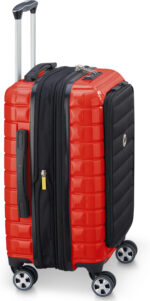 Delsey Shadow 5.0 laiendatav äriklassi kohver, 55 cm, punane/must - Pilt 4