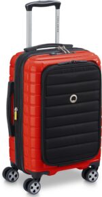 Delsey Shadow 5.0 laiendatav äriklassi kohver, 55 cm, punane/must