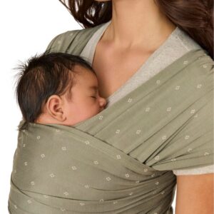 Ergobaby Aura Sustainable Knit beebikandekott, pehme oliivroheline