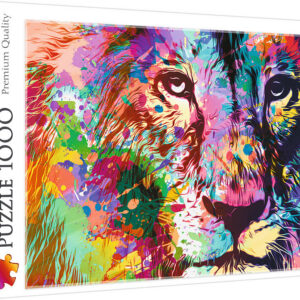 Trefl Puzzle 1000 Colorful Lion palapeli, 1000 palaa