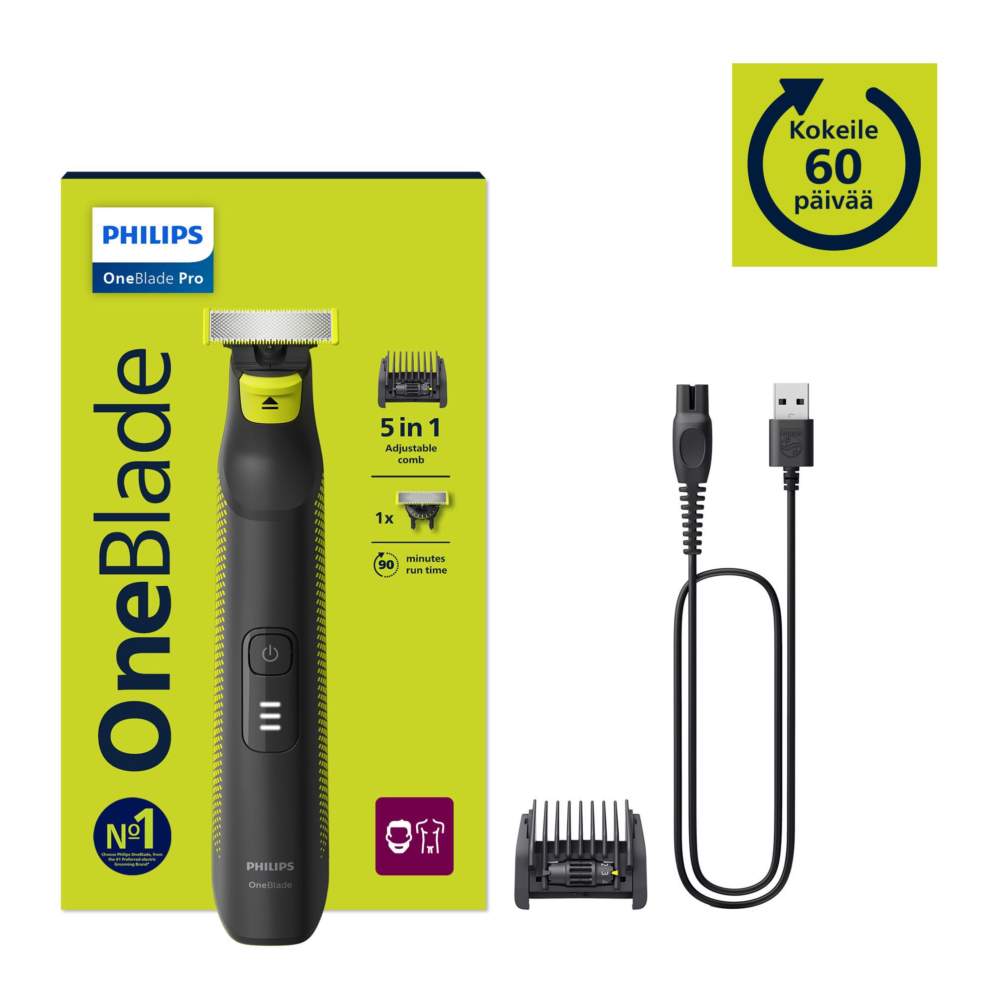 Philips OneBlade Pro QP6506/15 näohabeme trimmer