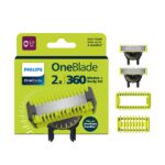 Philips OneBlade QP624/50 360 vahetuslabad, 2 tk ja kerekomplekt