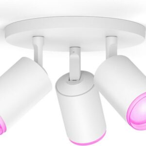 Philips Hue White and Color Ambiance Fugato nutikas kohtvalgusti, valge, 3 x 4,2 W, GU10