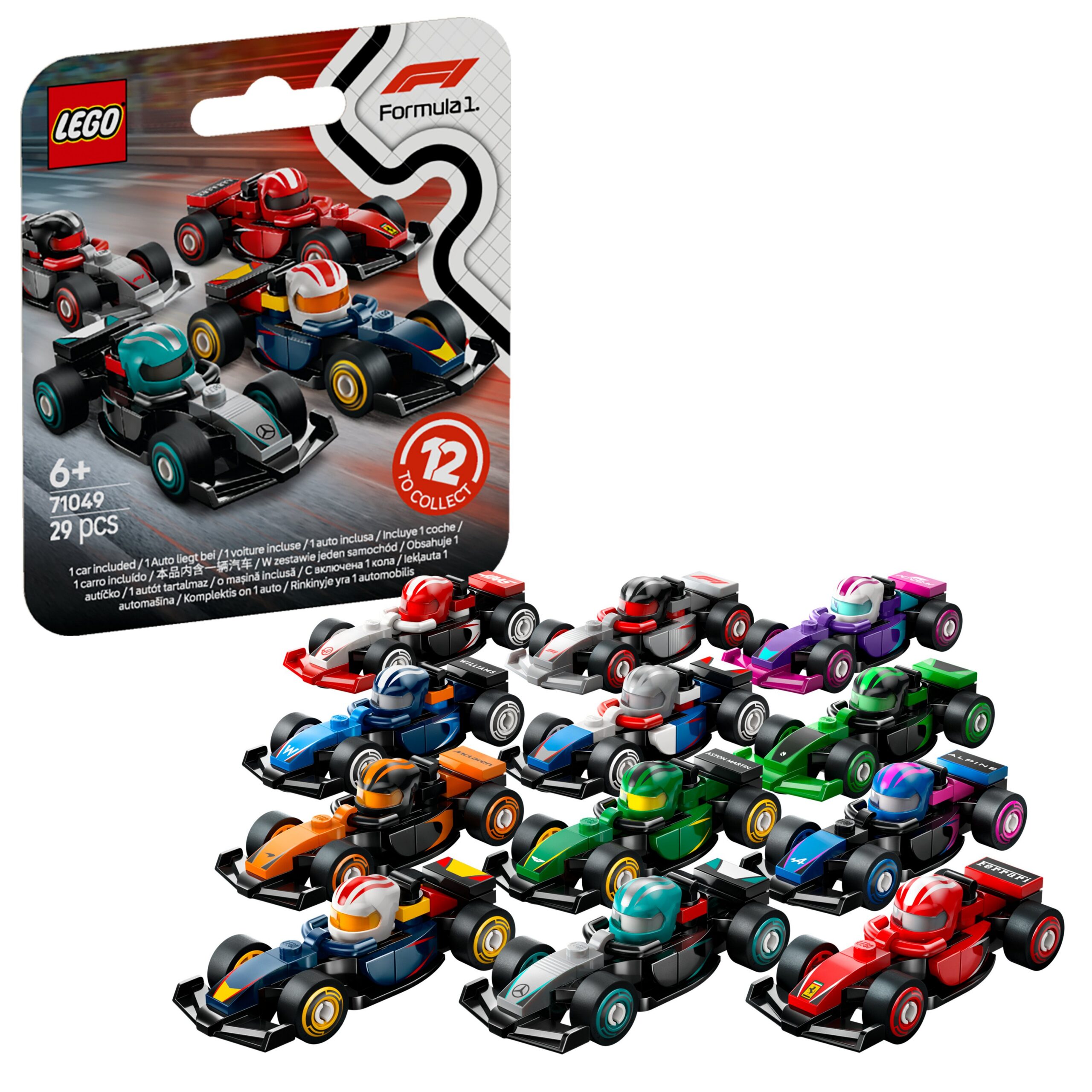 LEGO Minifigures 71049 – Kogutavad F1 võidusõiduautod