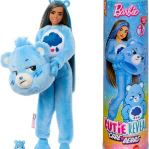 Barbie Cutie Reveal Care Bears moenukk, sinine