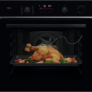 AEG TR6PB531SB 6000 SenseCook SteamCrisp yhdistelmäuuni, musta