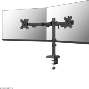 Neomounts DS60-600BL2 NERO monitorihoidik kahele 10-32" monitorile, must