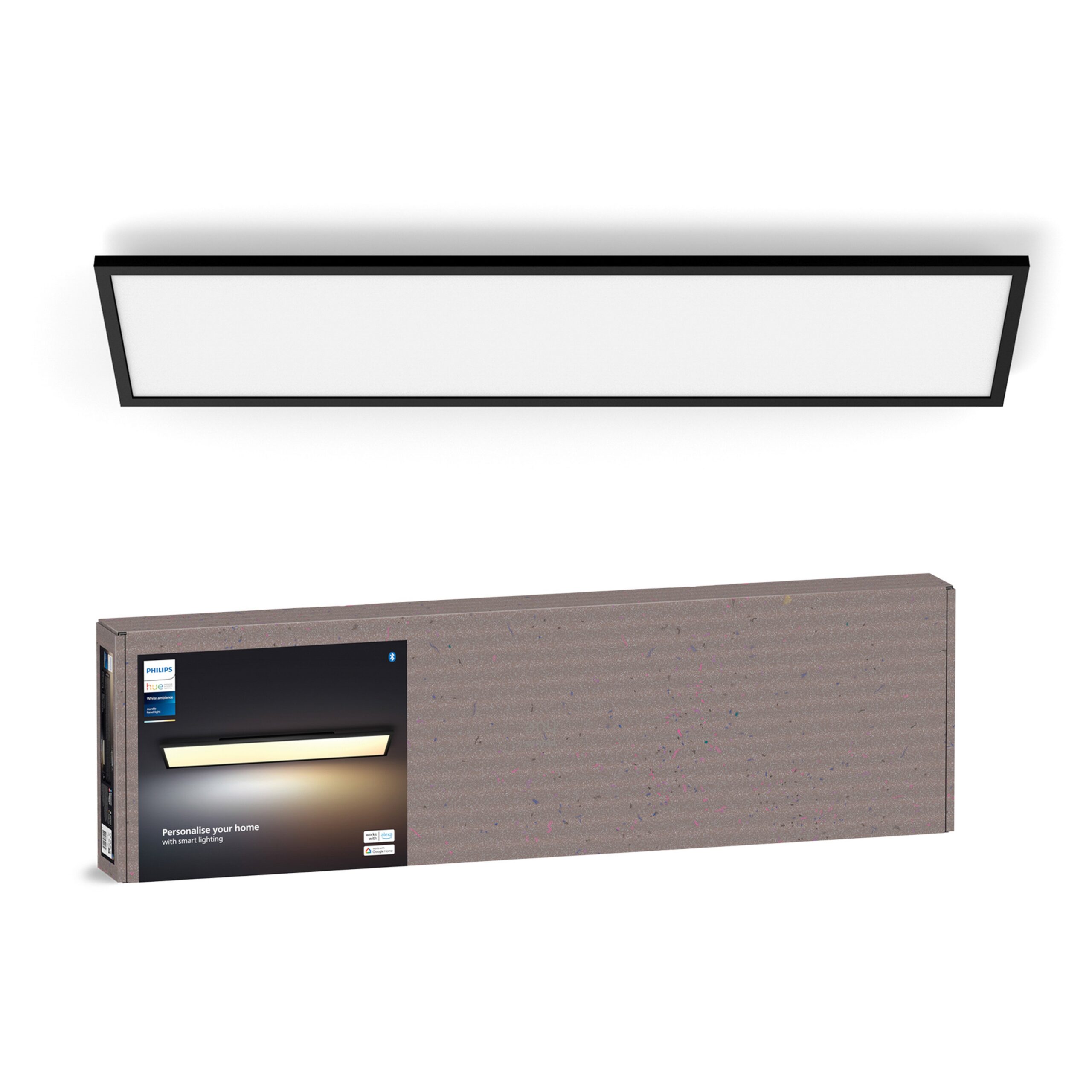 Philips Hue Aurelle laevalgusti 39 W, 2000-6500K, 3750 lm, ristkülikukujuline, must XL