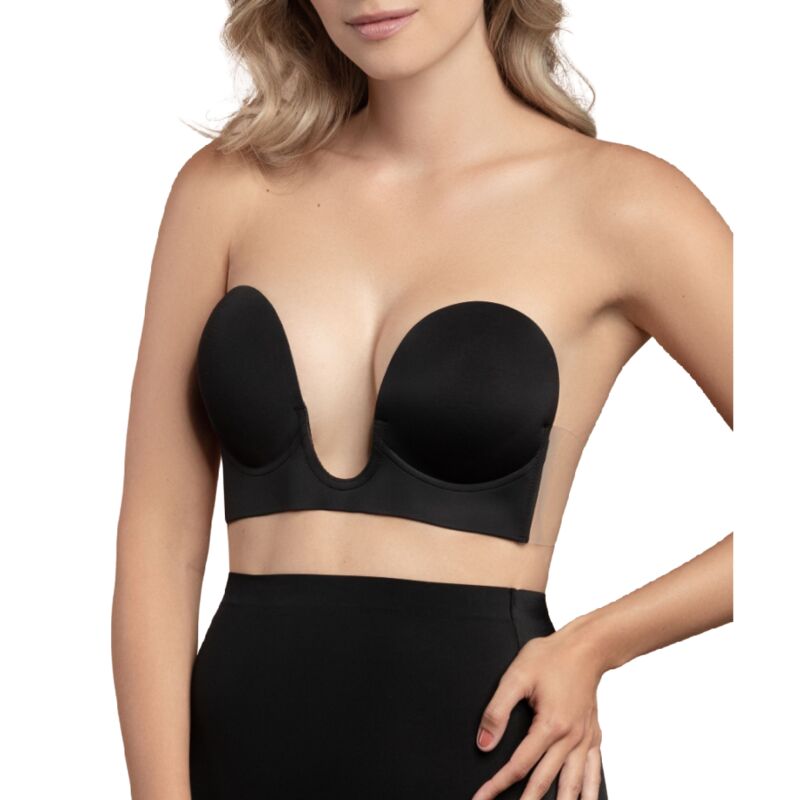 BRA WITHOUT HANDLES SHAPE U BLACK CUP C