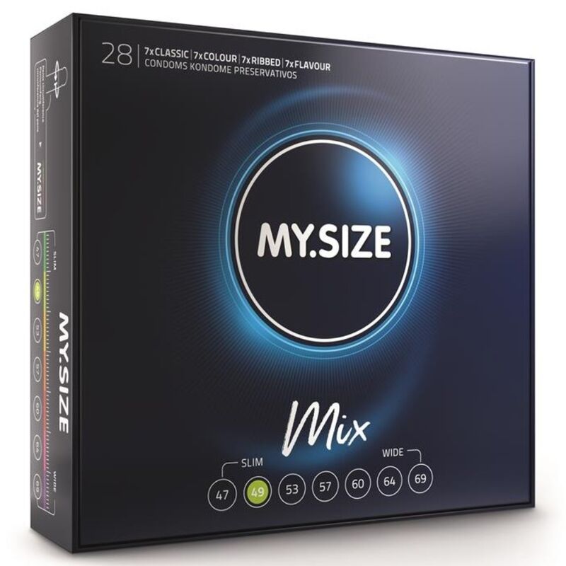 MIX CONDOMS 49 MM 28 UNITS