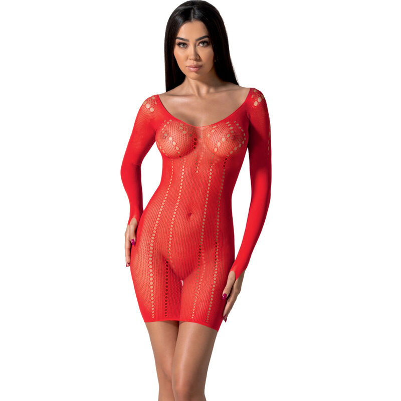 BS101 RED BODYSTOCKING ONE SIZE