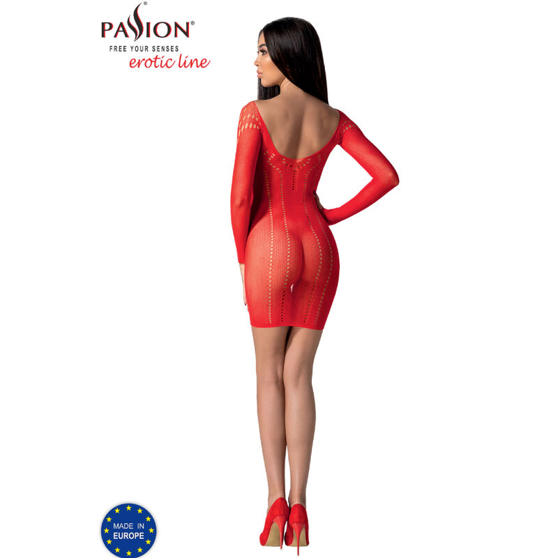 BS101 RED BODYSTOCKING ONE SIZE - Image 4