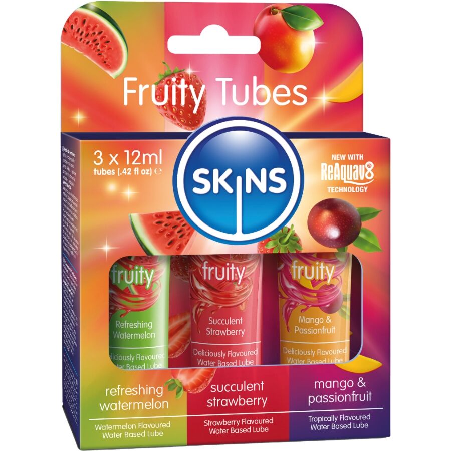 FRUITY LUBES KIT WATERMELON, STRAWBERRY & MANGO LUBRICANTS 3 x 12 ML