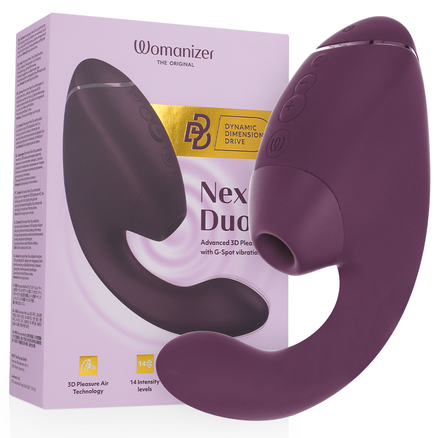 DUO NEXT DUAL CLITORAL & G-SPOT STIMULATOR DARK PURPLE