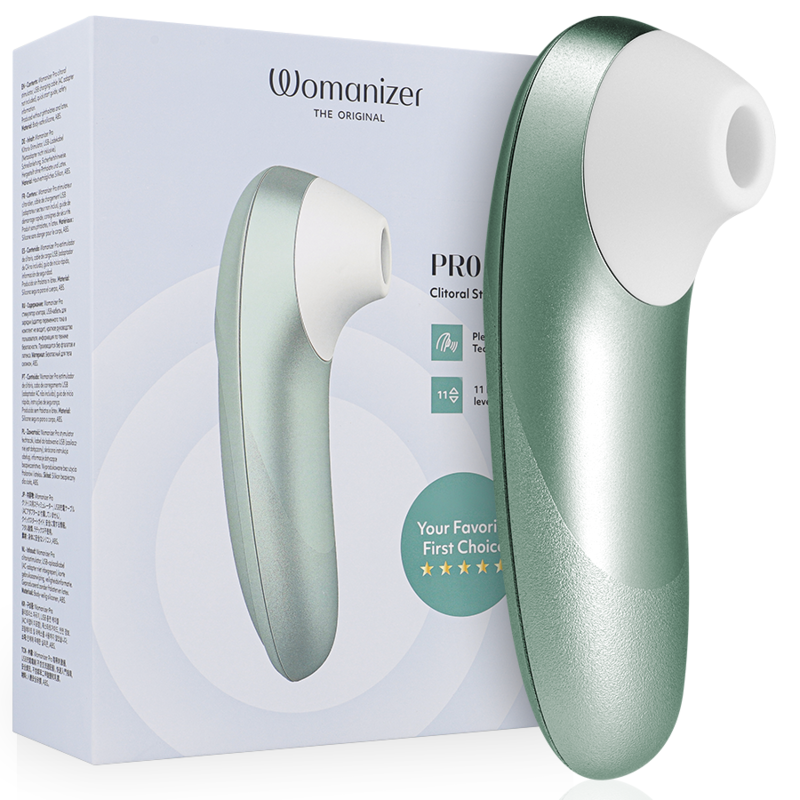 PRO VIBRANT CLITORAL STIMULATOR SAGE GREEN