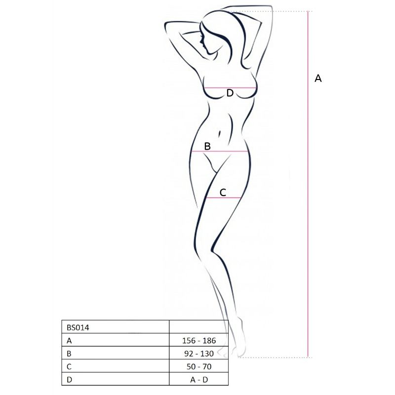 WOMAN BS014 RED BODYSTOCKING ONE SIZE - Image 2