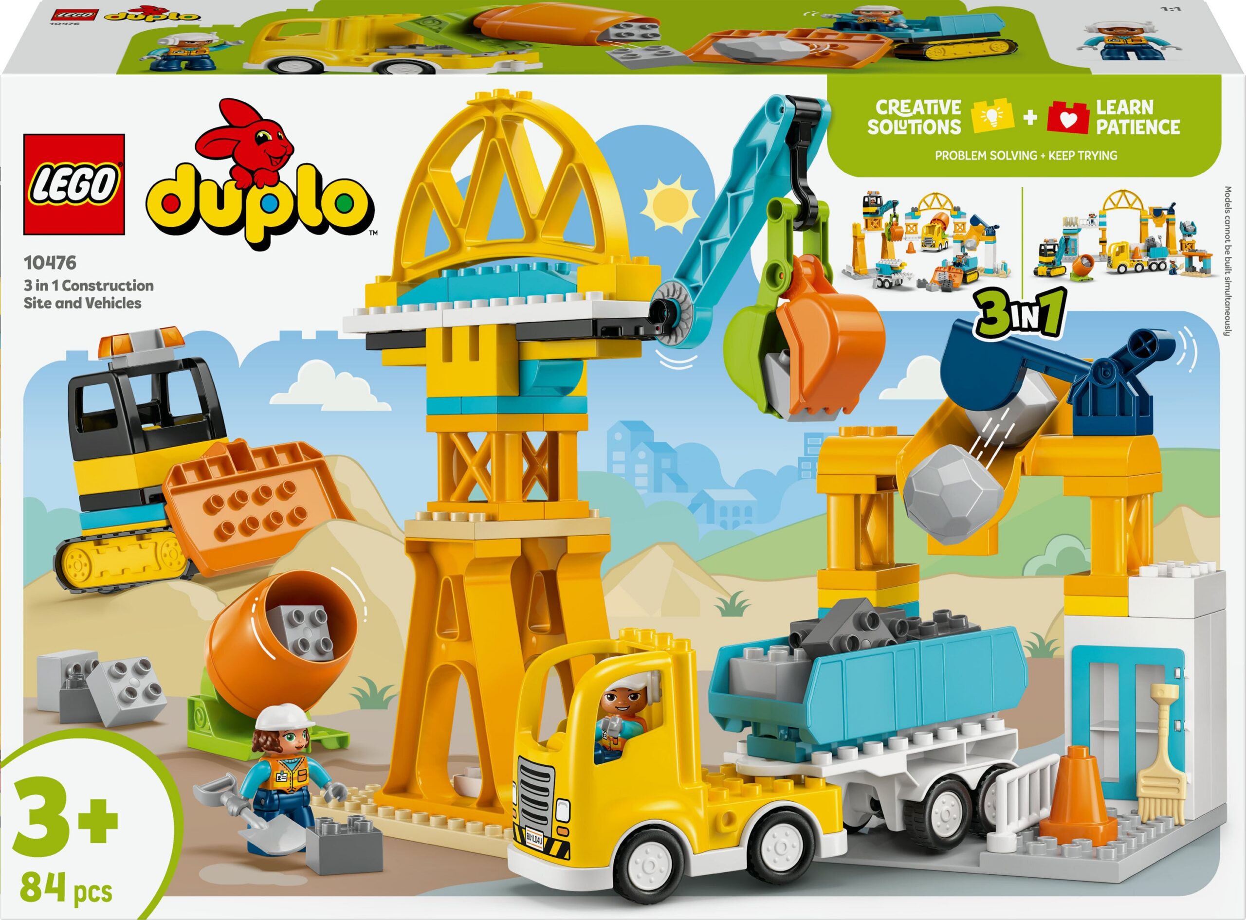 LEGO DUPLO Town 10476 Ehitusplatsi ja ehitussõidukid 3in1