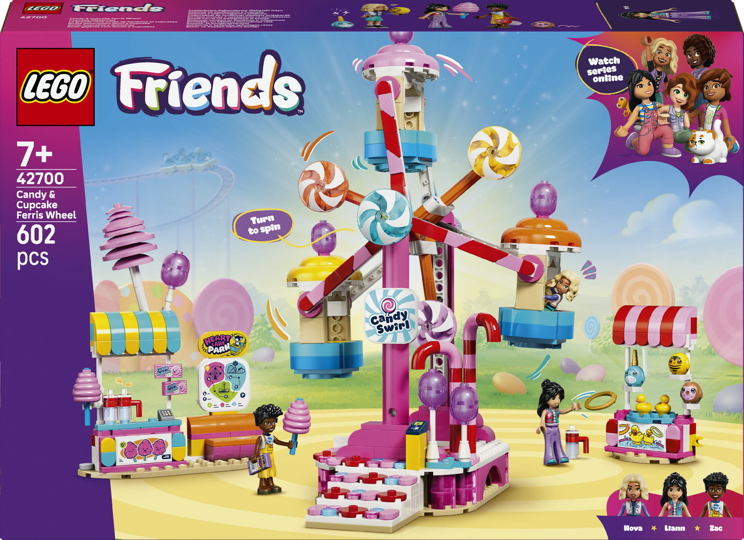 LEGO Friends 42700 – Kommide ja koogikestega kaunistatud vaateratas