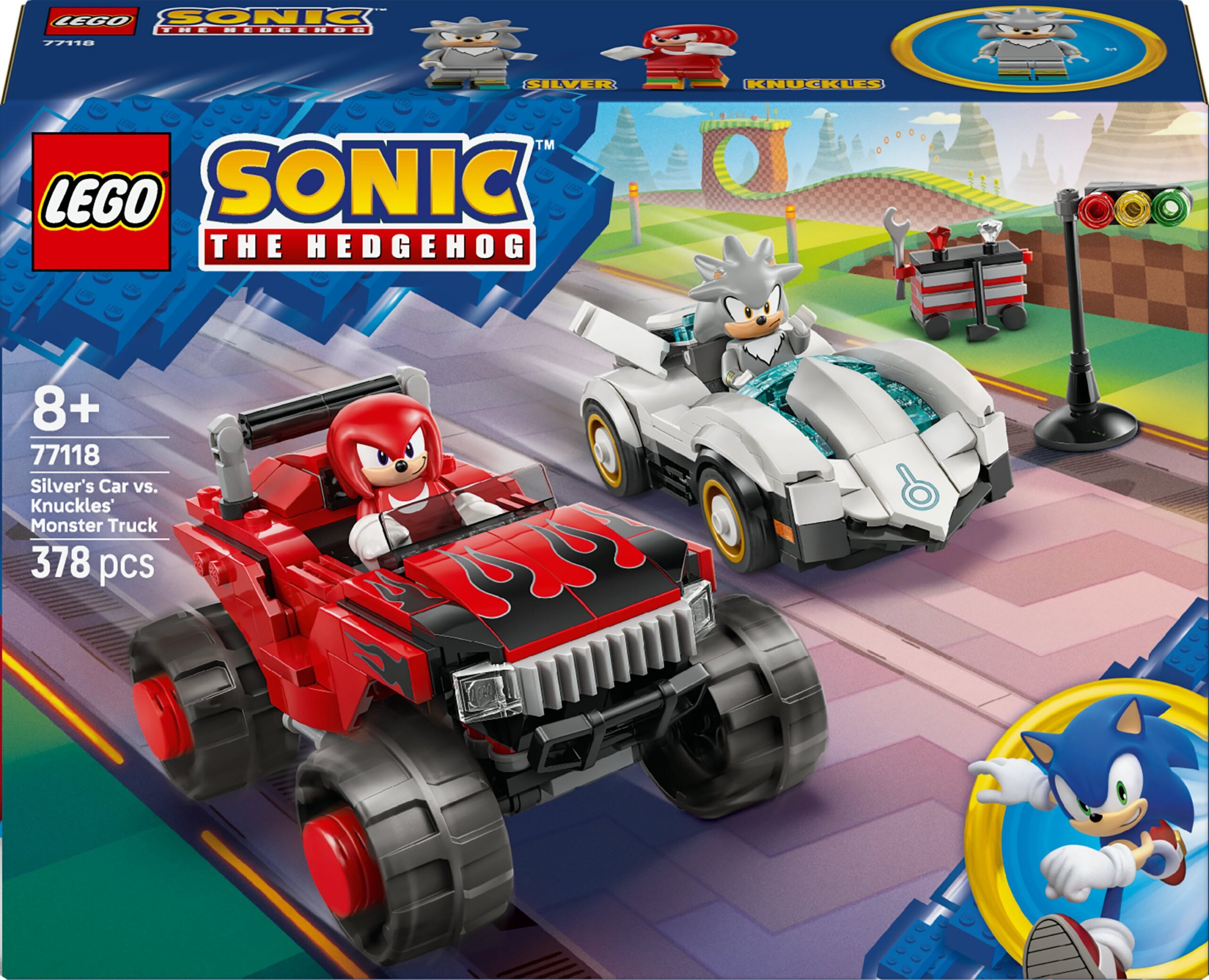 LEGO Sonic 77118 Silveri auto vs. Knucklesi koletisveok