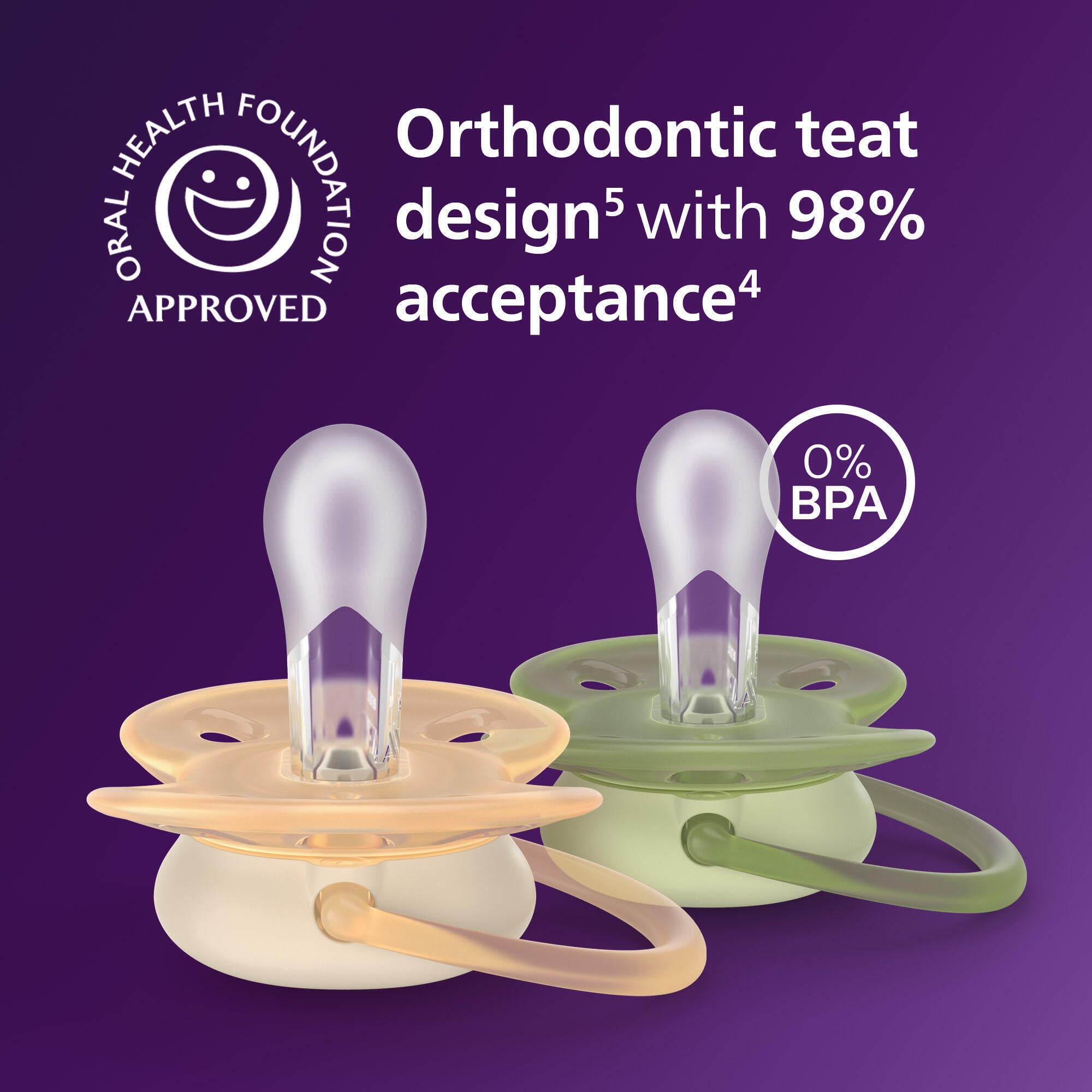 Philips Avent Ultra Soft lutt, 0–6 kuud, 4 tk, mitmevärviline - Image 3