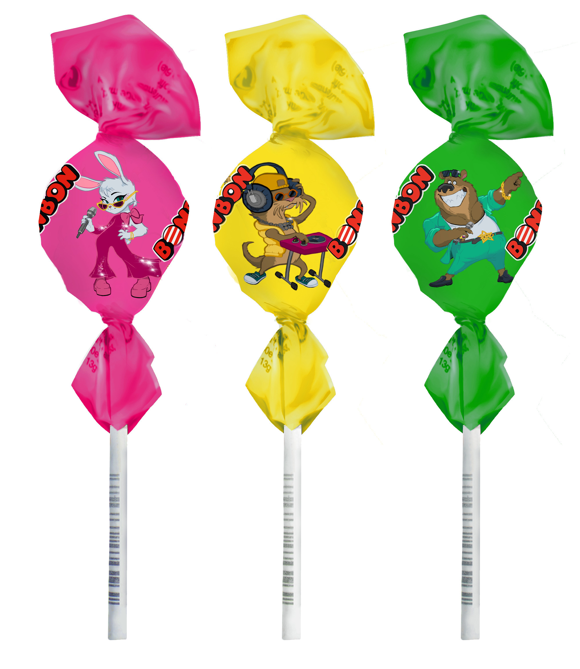 BonBon Pop Mix tart Pulgakommide segu 13 g x 110 tk - Image 2