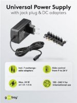 Goobay universaalne toiteplokk 9–24 V, 24 W, 1,5 A - Pilt 4