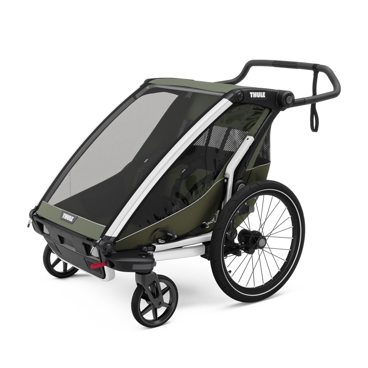 Thule Chariot Lite kahe jalgratta haagis, vintage roheline