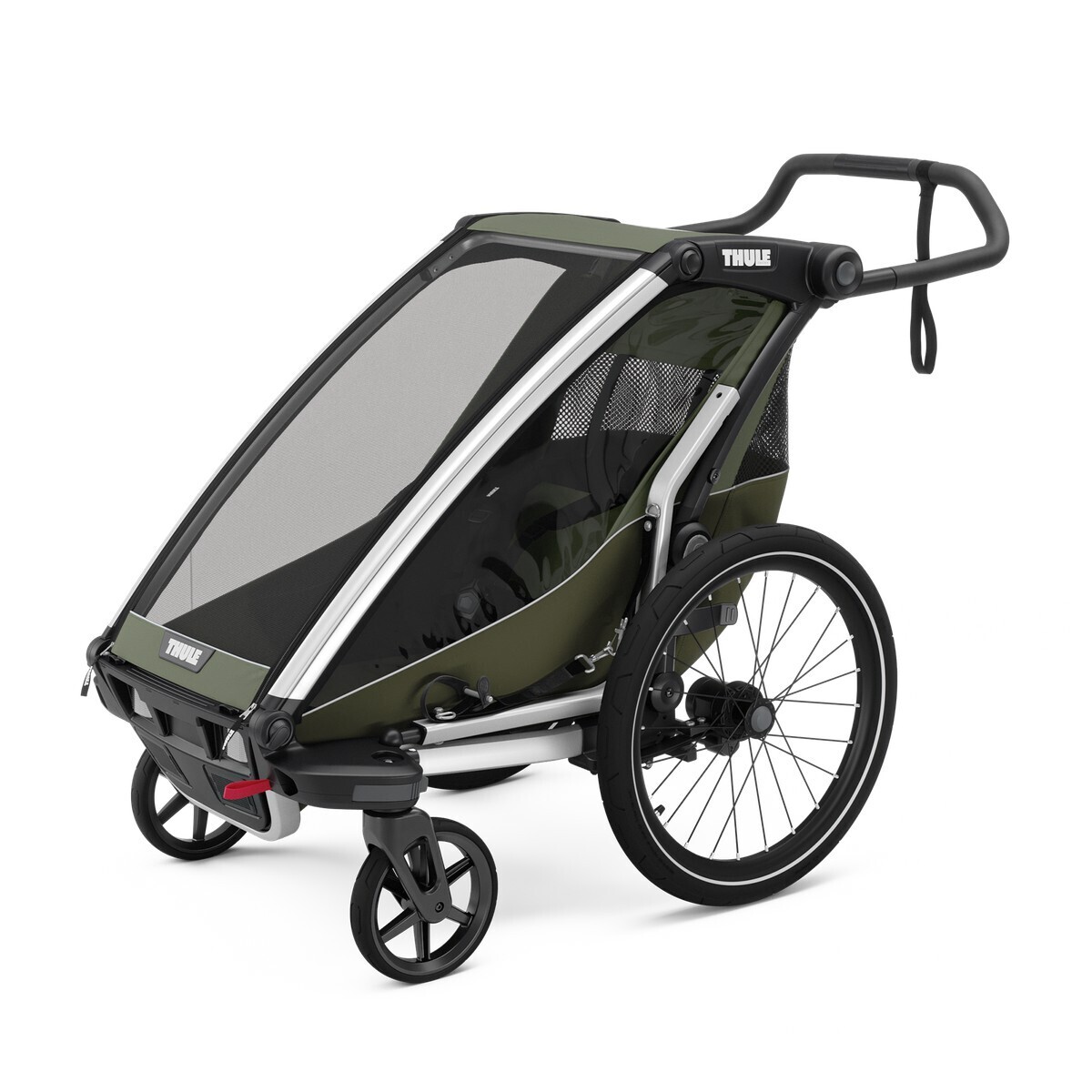2_1042495-1200x1200-1.jpg Thule Chariot Lite ühe jalgratta haagis, vintage Roheline - Pilt 1