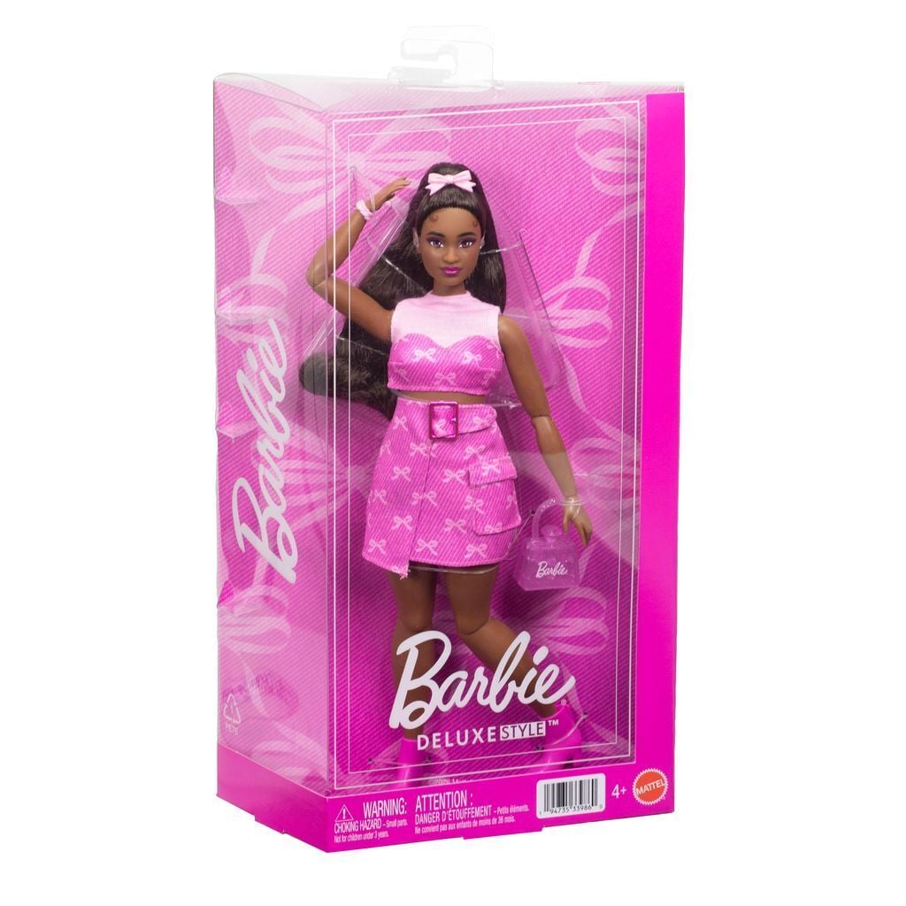 Barbie luksusliku stiili moenukk Roosa kleit