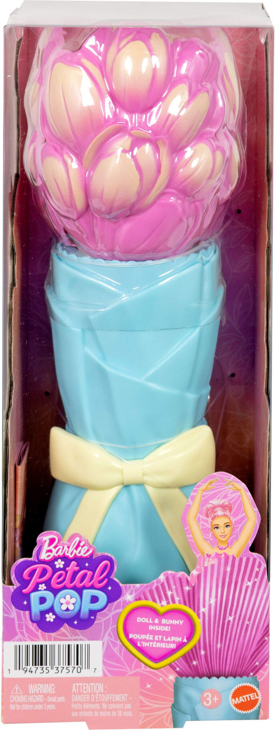 Barbie Flower Surprise muotinukke, pinkki