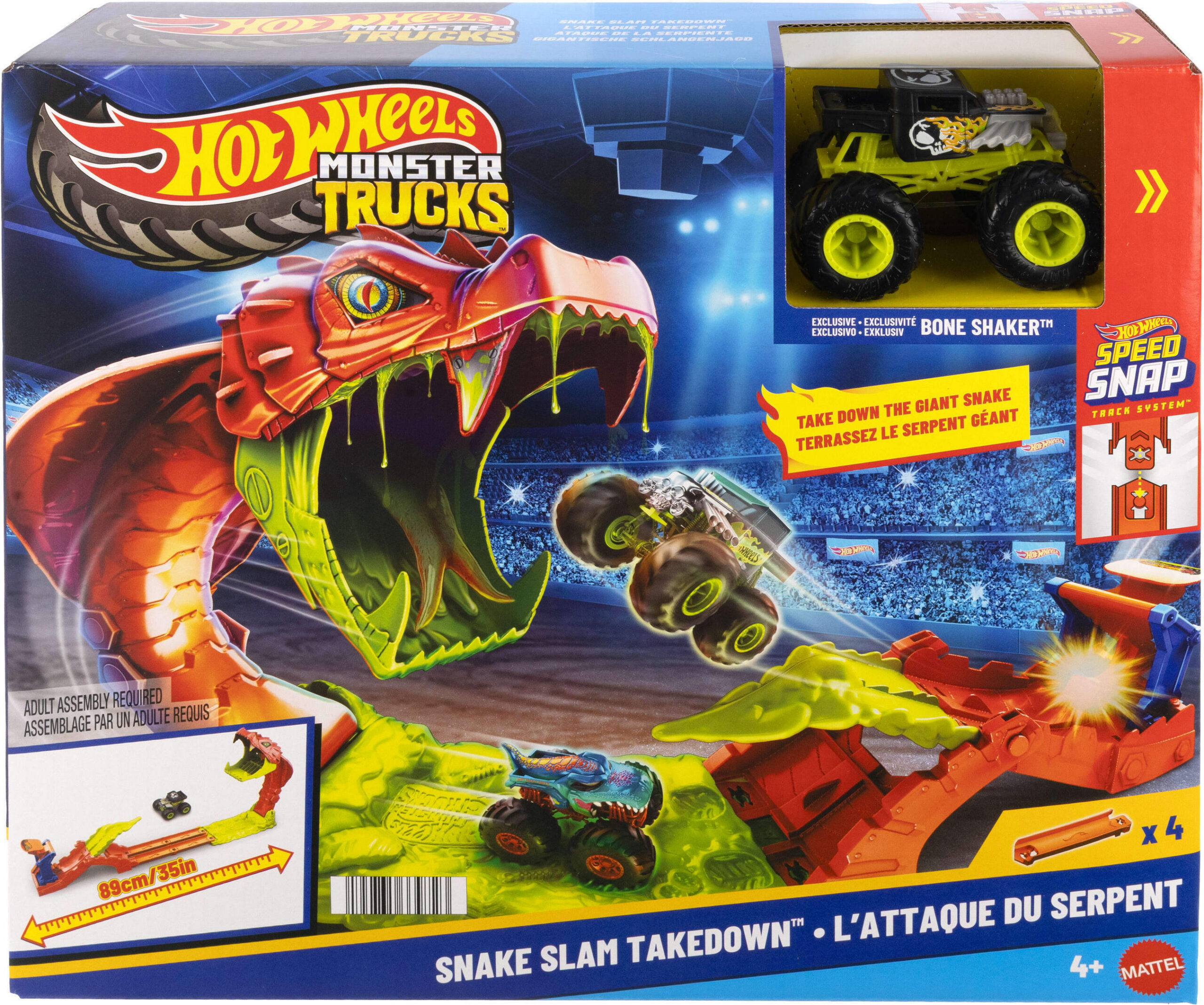 2_1043539-2696x2251-1.jpg Hot Wheels Monster Trucks Snake Bite Slam-Out autorada - Pilt 1