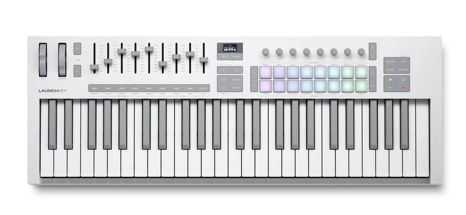 Novation Launchkey 49 Mk4 MIDI kontroller, valge