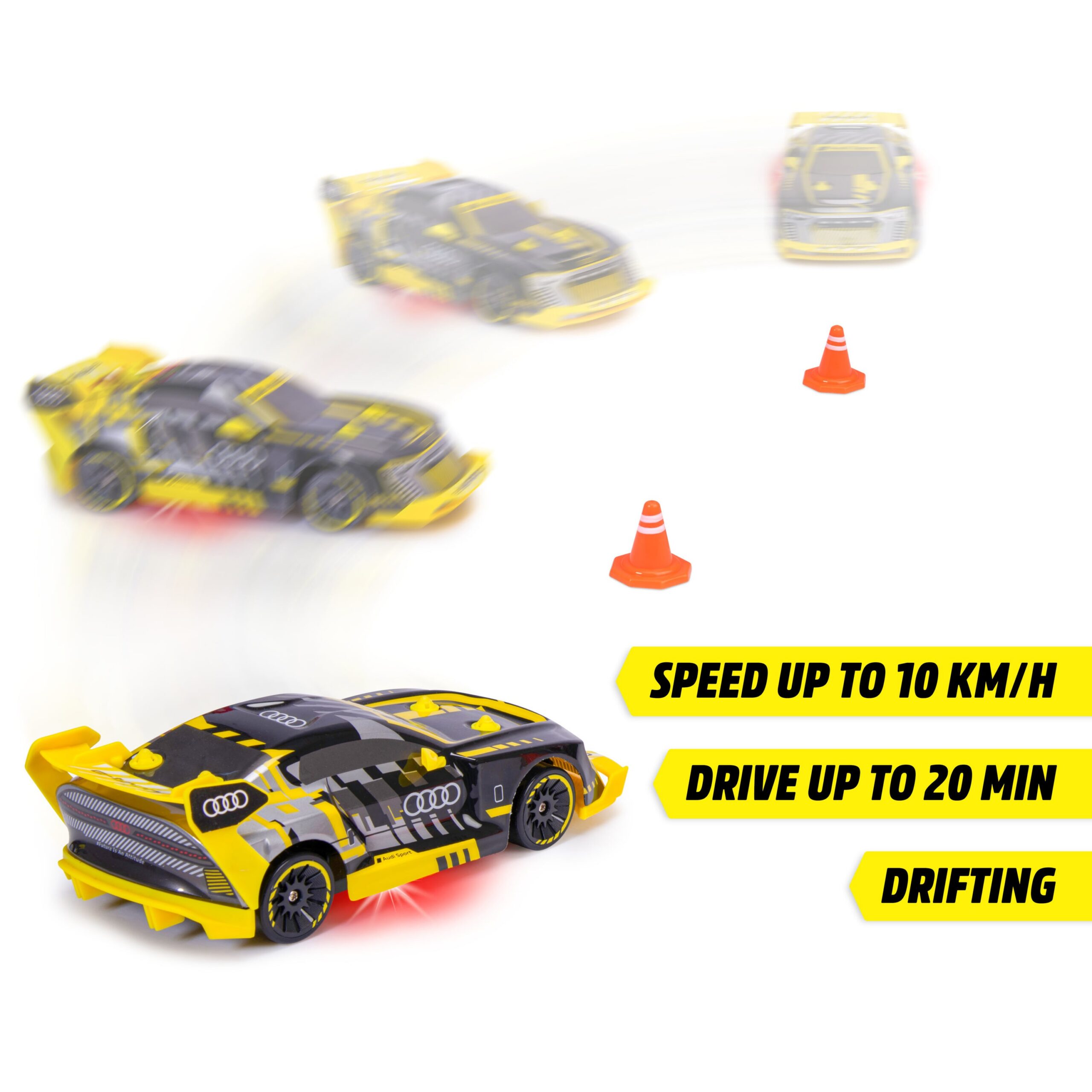 Dickie Toys RC Audi S1 E-Tron Quattro Drift, puldiga juhitav - Image 5