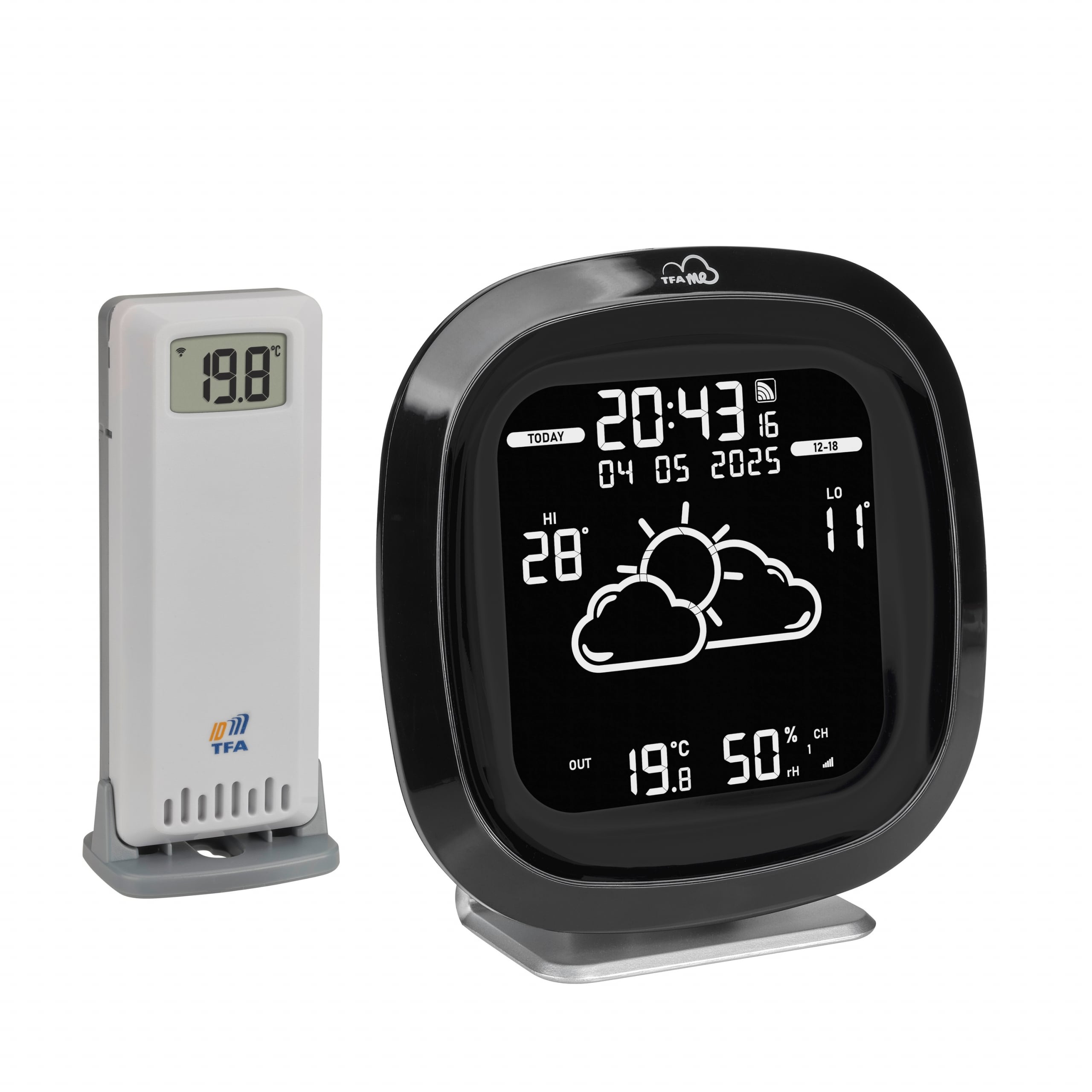 Suomen Thermometer 8833 kauglugemisega ilmajaam TFA.me, värviline ekraan