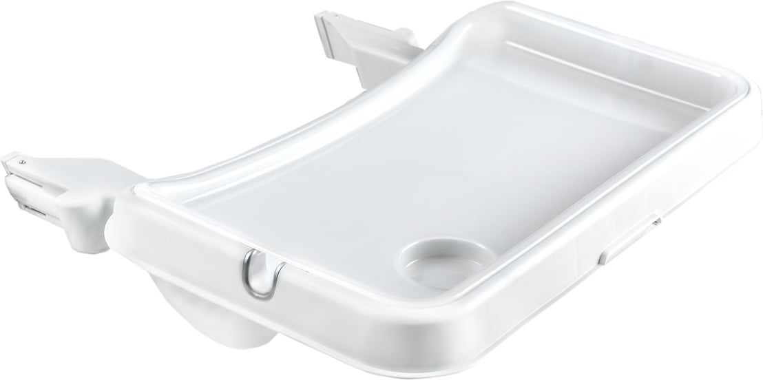 2_325343-1108x552-1.jpeg Hauck Alpha Tray söögitooli alus, valge - Pilt 1