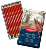 Derwent joonistuspliiatsite komplekt, 12 pliiatsit - Pilt 2